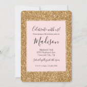 Gold Glam Glitter Kaart (Voorkant)