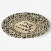 Gold Glam Glitter Leopard Bord (Gekanteld)