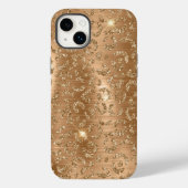 Gold Glam Glitter Leopard Print Case-Mate iPhone Case (Achterkant)