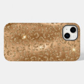 Gold Glam Glitter Leopard Print Case-Mate iPhone Case (Achterkant (horizontaal))