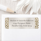 Gold Glam Glitter Leopard Print Etiket (Insitu)