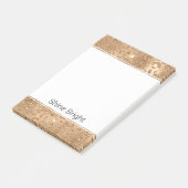 Gold Glam Glitter Leopard Print Post-it® Notes (Schuin)