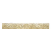 Gold Glam Glitter Leopard Print         Satijnen Lint (Voorkant)