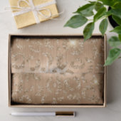 Gold Glam Glitter Leopard Print Tissuepapier (Geschenk)