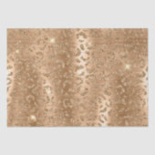 Gold Glam Glitter Leopard Print Tissuepapier (Voorkant)