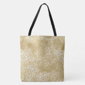 Gold Glam Glitter Leopard Print    Tote Bag (Voorkant)