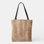Gold Glam Glitter Leopard Print Tote Bag (Achterkant)