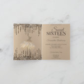 Gold Glam Glitter Spark Sweet 16 Birthday Party (Binnen)