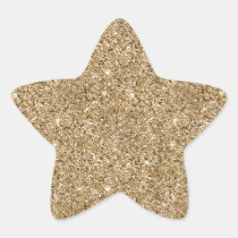 Gold Glam Glitter Ster Sticker
