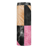 Gold Glam Glitter Thermosbeker (Achterkant)