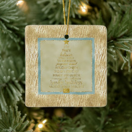 Gold Glam Glitter Zebra kerstboom Keramisch Ornament