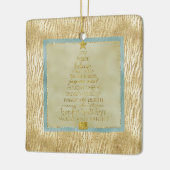 Gold Glam Glitter Zebra kerstboom Keramisch Ornament (Links)