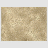 Gold Glam Glitzy Glitter Leopard Print  Tissuepapier (Voorkant)