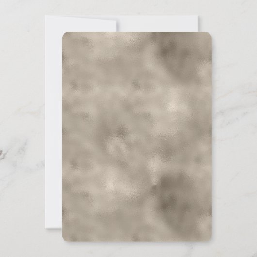 Gold Glam Glitzy Glitter Wedding Kaart (Achterkant)