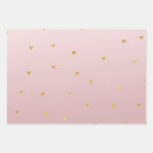 Gold Glam Hearts Confetti Variety Inpakpapier Vel (Voorkant 3)