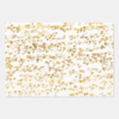 Gold Glam Hearts Confetti Variety Inpakpapier Vel (Voorkant)