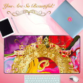 Gold Glam Initiaal P Monogram Motivatie Abstract Bureaumat
