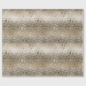 Gold Glam Leopard Animal Print Cadeaupapier (Vlak)