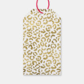 Gold Glam Leopard Print Cadeaulabel (Achterkant)