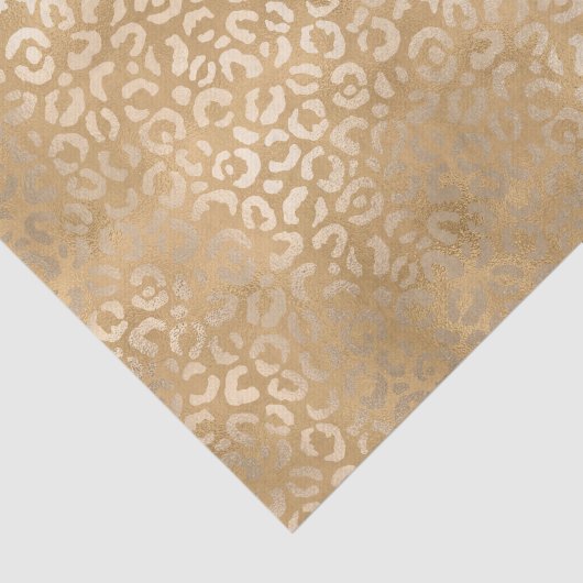 Gold Glam Leopard Print Tissuepapier (Detail)