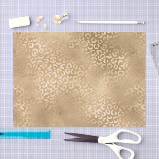 Gold Glam Leopard Print Tissuepapier (Craft)