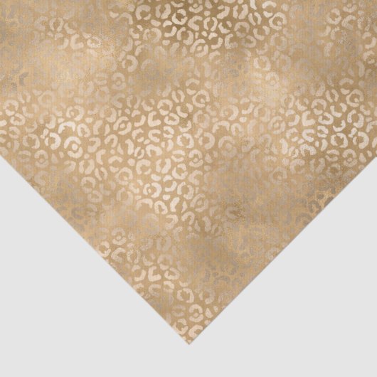 Gold Glam Leopard Print Tissuepapier (Detail)