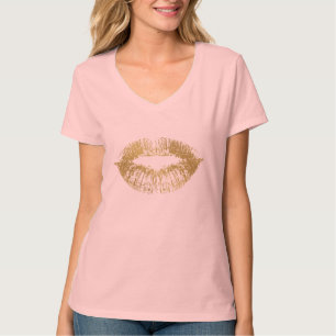 Gold Glam Lips T-shirt