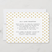 Gold Glam Love | Aankondiging moderne foto van geb (Achterkant)