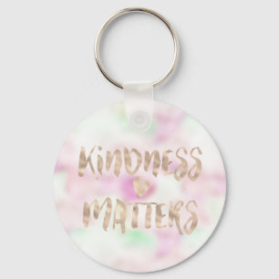 Gold Glam Mint Pink Tie Dye Kindness Matte Heart Sleutelhanger