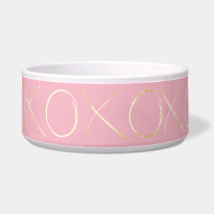 Gold Glam Pink XOXO Voerbakje