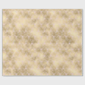 Gold Glam Pretty Pink Floral Lace Bridal Shower Cadeaupapier (Vlak)