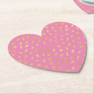 Gold Glam Roze Abstract Kartonnen Onderzetters