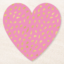  Gold Glam Roze Abstract Kartonnen Onderzetters