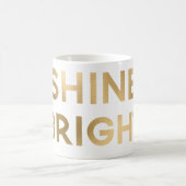 Gold Glam Shine Heldere Kerst Koffiemok (Center)