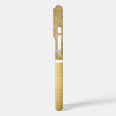 Gold Glam Sparkle Monogram Case-Mate iPhone Case (Achterkant / Links)