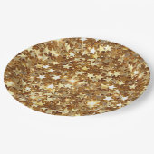 Gold Glam Sparkle Stars Papieren Bordje (Gekanteld)