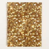 Gold Glam Sparkle Stars Planner (Voorkant)