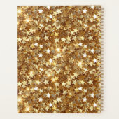 Gold Glam Sparkle Stars Planner (Achterkant)