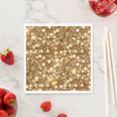 Gold Glam Sparkle Stars Servet (Insitu)