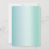 Gold Glam Tropical Palm Tree Vrijgezellenfeest Kaart (Achterkant)