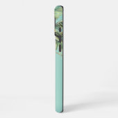 Gold Glam tropische palmboom iPhone Hoesje (Linkerkant)