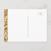 Gold Glam | Wil je mijn bruidsmeisje zijn? Uitnodiging Briefkaart (Achterkant)