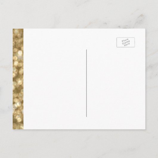 Gold Glam | Wil je mijn bruidsmeisje zijn? Uitnodiging Briefkaart (Achterkant)