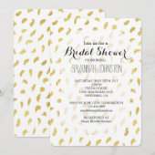 Gold Glam Wit Abstract Vrijgezellenfeest Kaart (Voorkant / Achterkant)