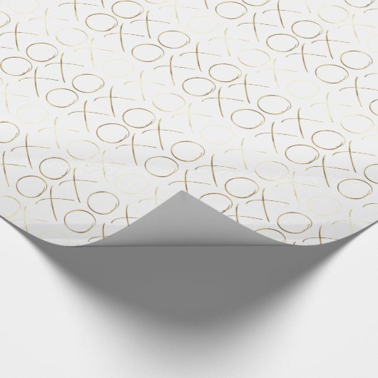 Gold Glam XOXO Cadeaupapier (Hoek)