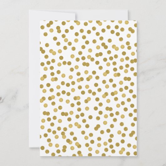 Gold Glamor Modern Script Afstuderen kondiging Aankondiging (Achterkant)