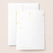 Gold Glamor Spark Drip Sweet 16 Uitnodiging Folie (Met envelop)