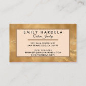 Gold Glass Effect Professional Visitekaartje (Achterkant)