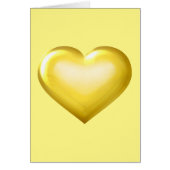 Gold Glass Heart - Blank binnen (Voorkant)