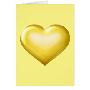 Gold Glass Heart - Blank binnen